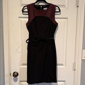 Calvin Klein Black and Red Mini Dress